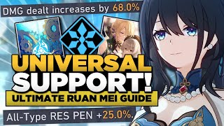 Ruan Mei is UNIVERSAL Best E0 Guide amp Showcase Relics Light Cones amp Teams Honkai Star Rail [upl. by Edlihtam546]