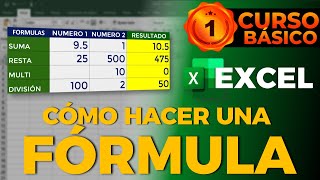 CÓMO HACER UNA FÓRMULA EN EXCEL Nueva Versión [upl. by Muhan]