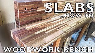 Woodworking Bench Top Slabs all Reclaimed [upl. by Atina]