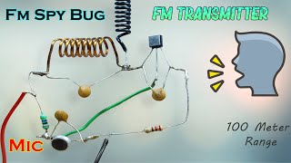 FM Audio Transmitter  Make Your Own Radio Station Using BC547 [upl. by Ittocs450]