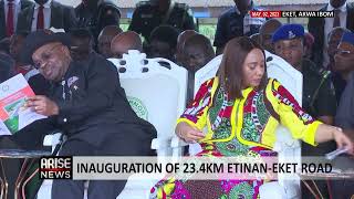 AKWA IBOM STATE INAUGURATION OF 234KM ETINANEKET ROAD [upl. by Box]