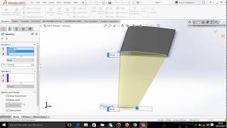 How To Creat Aeroplane Tappered Wing With SolidWorks 2016 [upl. by Nylevol271]