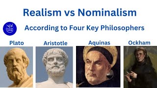 Realism and Nominalism explained through the philosophies of Plato Aristotle Aquinas and Ockham [upl. by Liddy]