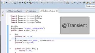 Hibernate Tutorial Part 6  Most common Annotations in Hibernate  Hands on [upl. by Ronym]