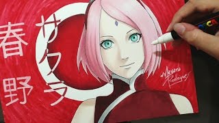 Speed Drawing  Haruno Sakura [upl. by Idihsar679]