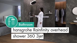 hansgrohe Rainfinity overhead shower 360 3jet [upl. by Halpern]