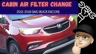 20122018 Buick Encore cabin air filter replacement [upl. by Kotto]