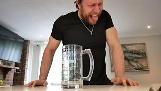 2 Liter THICK WATER Chug in 20 Seconds EXTREMELY THICK [upl. by Nyliahs]