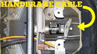 How to replace Handbrake cable on Peugeot partnerCitroen berlingo [upl. by Obeng]