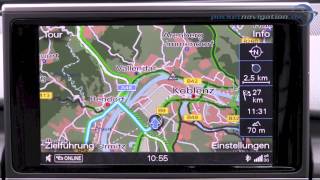 Audi MMI Navigation Plus im Test  Teil 1 2 [upl. by Naitsirhk]