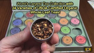 Teabloom Loose Leaf Tea Chest 24 Varieties of USDA Certified Organic WholeLeaf Teas REVIEW [upl. by Layol]