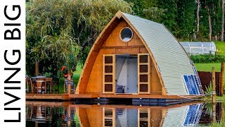 This Floating Tiny Cabin Is The Ultimate City Escape [upl. by Omrelliug]