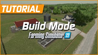 How to Use the Build Mode  Farming Simulator 22 Tutorial [upl. by Dietz]