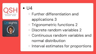 QCE Mathematical Methods  Unit 4 Masterclass  DNsights [upl. by Hebbe811]