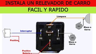 COMO PONER UN RELAY [upl. by Hirsch]