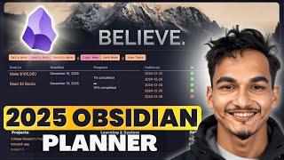 A Complete Life Planner System For 2025 in Obsidian [upl. by Dibbrun657]