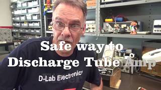 How to safely discharge tube guitar amp Filter capacitors DLab Tech Tip [upl. by El957]