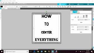 How To Line Everything Up And Center Them  Silhouette Cameo [upl. by Bale]