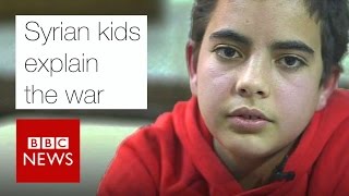 Syrian kids explain the war  BBC News [upl. by Eelarual]