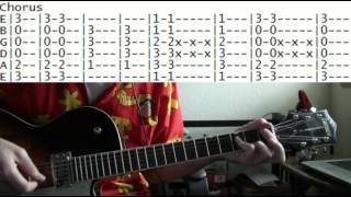 Seven Mary Three Cumbersome Guitar Lesson with Chords and TAB Tutorial [upl. by Nolad795]