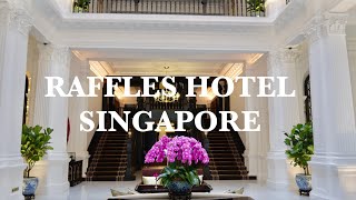 Singapore  Raffles Hotel Singapore  Singapore Vlog  Afternoon Tea  Hotel  Cocktail  Tea  4K [upl. by Sparky]