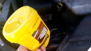 How to use radiator cleaning system prestone flush on any car [upl. by Barbie]