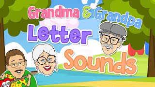 Grandma and Grandpa Letter Sound Song  Jack Hartmann Letter Sounds [upl. by Hairacaz]