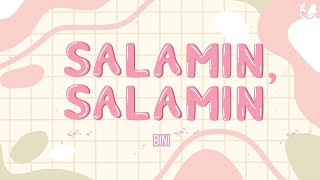 BINI  Salamin Salamin Lyrics [upl. by Sirois164]