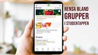 Dölj gamla grupper i Canvas Studentapp [upl. by Leahcimnaj]