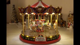 Lemax Grand Carousel 2018  Review [upl. by Kelly787]