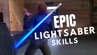 EPIC LIGHTSABER SKILLS  Real Life Jedi MUST WATCH [upl. by Pleione]