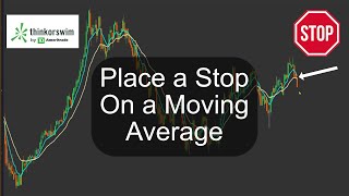 How to Set a Trailing Stop  Stop Loss Order On a Moving Average ThinkorSwim [upl. by Rumney]