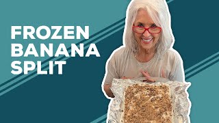 Love amp Best Dishes Frozen Banana Split Recipe  No Bake Dessert Recipes [upl. by Jac]