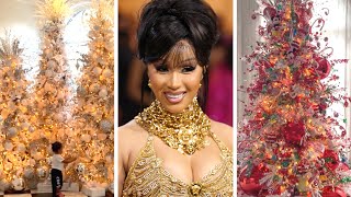 Inside Cardi Bs Extravagant Christmas Decor [upl. by Newol77]