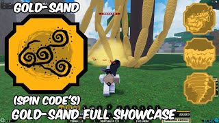 GoldSand Full Bloodline Showcase II Shinobi Life 2 Spin Codes [upl. by Landel553]