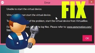 How to Fix quotUnable to start the virtual devicequot in Genymotion Android Emulator [upl. by Yug]