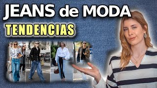 TENDENCIAS en JEANS este 2024  Vaqueros de moda [upl. by Ynaiffit]