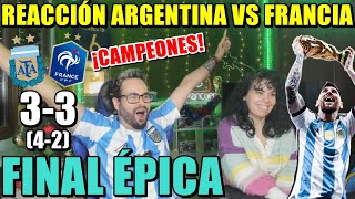 REACCIÓN ARGENTINA 33 FRANCIA 42 ¡FINAL del MUNDIAL Y ARGENTINA CAMPEONA PARTIDAZO [upl. by Atteve]