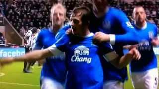 Leighton Baines FreeKick v Newcastle [upl. by Rossi21]