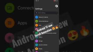 Android 12 New Over Scroll Animation [upl. by Amick]