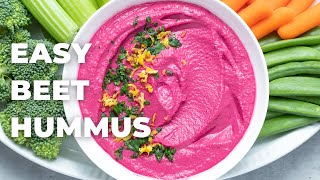 EASY BEET HUMMUS OilFree WFPB [upl. by Zeitler498]