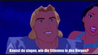 Disney Sing along songs Colors of the wind german part 1 [upl. by Nowell]