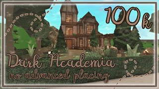 Bloxburg Build  Dark Academia Family House no advanced placing 100k [upl. by Ruthven]