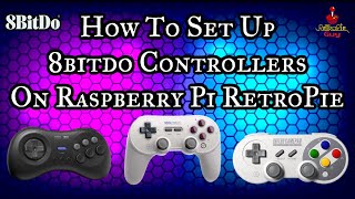 How To Set Up 8bitdo Bluetooth Controllers On Raspberry Pi RetroPie Systems  RetroPie Guy [upl. by Merfe]