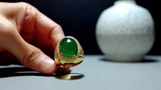 Gem Gardener Type A Jade Mens Ring 22k [upl. by Kata]