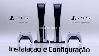 PS5 TUTORIAL de INSTALAÇÃO CONFIGURAÇÃO SETUP INTERFACE LOJA e JOGOS do PlayStation 5 UNBOXING [upl. by Attehcram355]