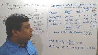 Weighted Average Cost of Capital Example 3 [upl. by Mcarthur]