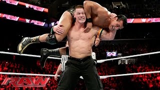 John Cena vs Alberto Del Rio  United States Championship Match Raw December 28 2015 [upl. by Bunder]