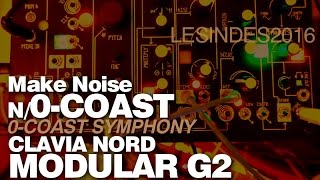 MAKE NOISE nO0COAST SYMPHONY  NORD MODULAR G2  ERBEVERB [upl. by Ennyroc258]