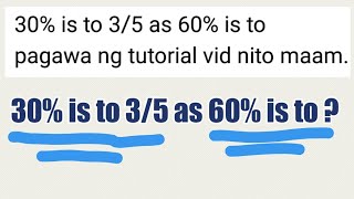 NUMBER ANALOGY 30 is to 35 as 60 is to what [upl. by Retsae]